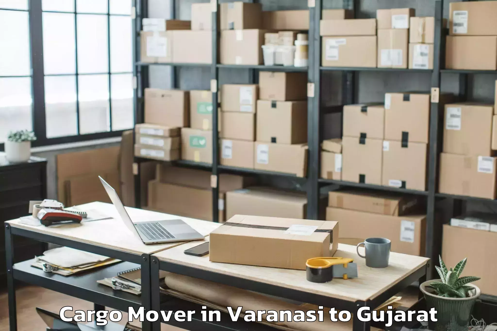 Book Varanasi to Charotar University Of Science Cargo Mover Online